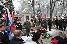 Uroczystości na cmentarzu Rakowickim w ramach obchodów 150. rocznicy wybuchu powstania styczniowego