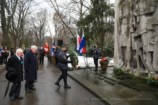 Obchody 77. rocznicy zakończenia okupacji hitlerowskiej w Krakowie