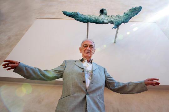 Odsłonięcie rzeźby Anioł Światła, autorstwa Enrico Muscetry na nowym skwerze przy ulicy Poselskiej