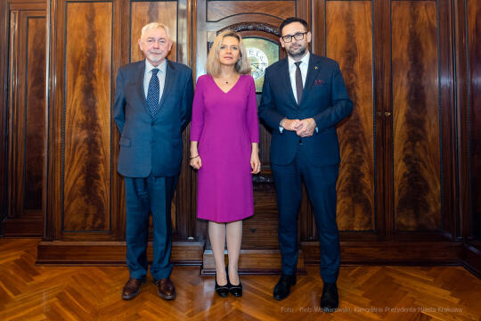 Spotkanie Prezydenta Miasta z poseł Małgorzatą Wassermann i prezesem Danielem Obajtkiem