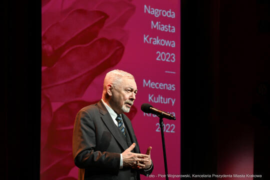 Uroczystość wręczenia Nagród Miasta Krakowa A.D. 2023 oraz Mecenasa Kultury Krakowa