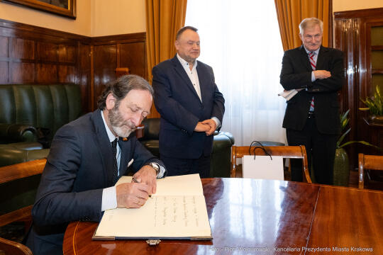 Spotkanie Zastępcy Prezydenta Miasta Krakowa Andrzeja Kuliga z Ambasadorem Niemiec Viktorem Elblingiem