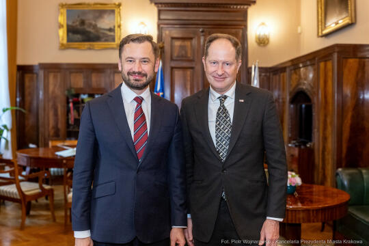 Wizyta Ambasadora USA Marka Brzezinskiego u Prezydenta Miasta Krakowa