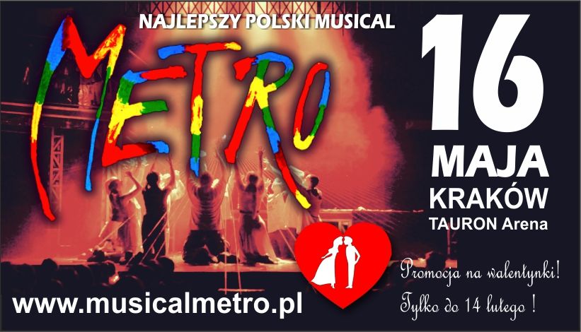 Musical Metro banner jedynka walentynki