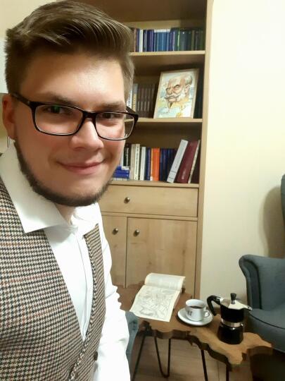 Selfie z kawą Jakub Krawczyk