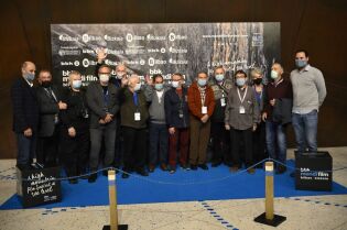 Alpiniści podczas Międzynarodowego Festiwalu Filmów Gorskich Bilbao Mendi Film Festival 