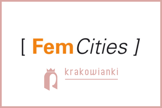 logotypy Femcities i Krakowianki 