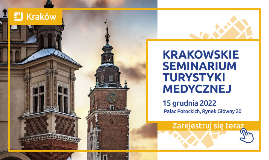 Krakowskie Seminarium Turystyki Medycznej 2022 banner zarejestruj się